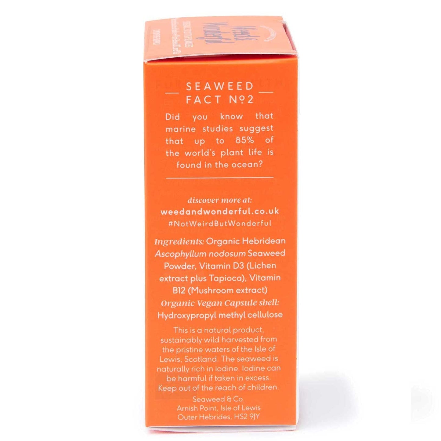 WEED & WONDERFUL Doctor Seaweed | Immunity+ Capsules | 1 Months Supply | Organic Scottish Seaweed | Plant Based Vitamins B12 + D3 | Immune Support, Energy Boost, All Natural