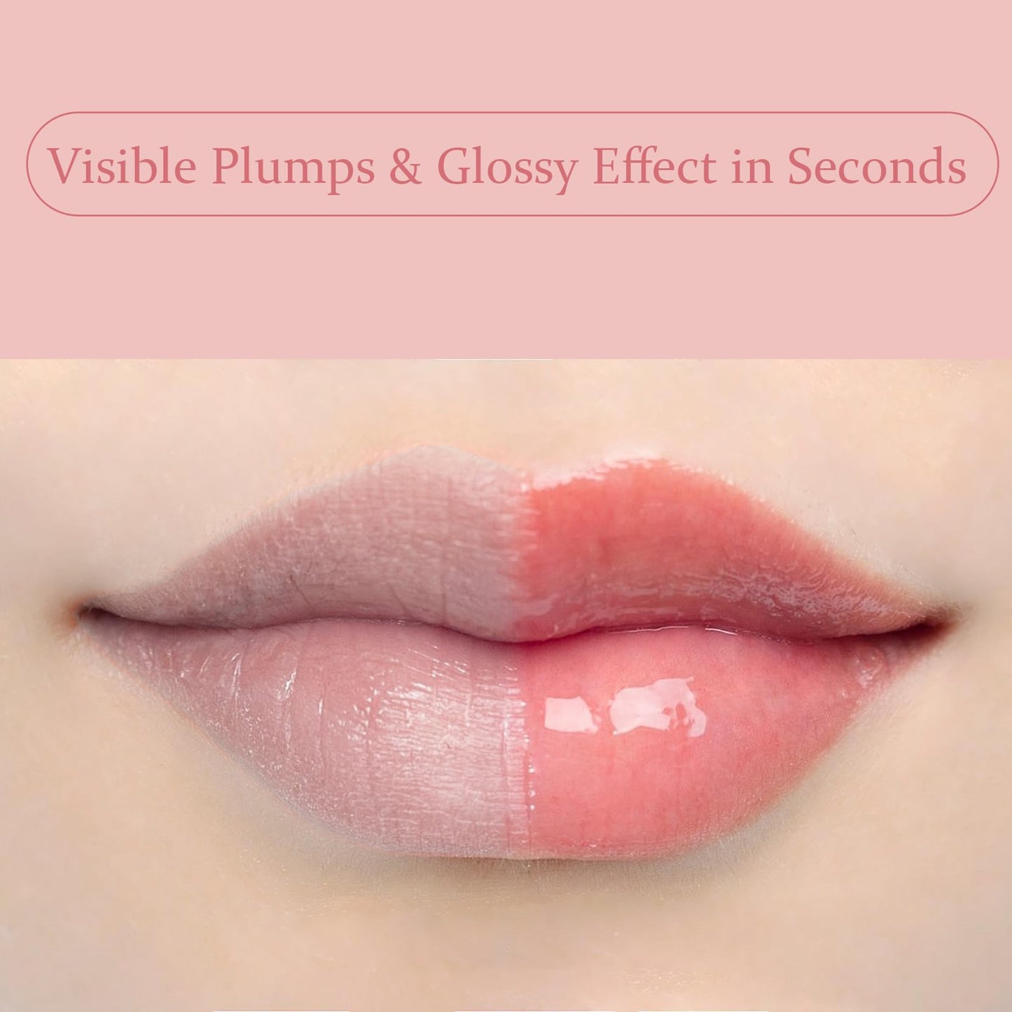 EneriWell Angel Silk Lip Plumper Gloss|Instant Extreme Lip Filler Booster with Hyaluronic Acid & Jojoba Oil|Non-Sticky Volumizing Serum for Ultra-Hydrating Moisture|Glass Shine, Fuller Lips,Hydrating Lip Care