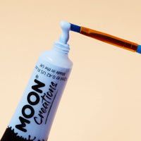 Moon Creations Face & Body Paint Tubes | White | 12ml | Ready to Use Face Paint | No Flake | Cruelty Free, Made in UK | Face Paint for Kids, Adults, Fancy Dress, Festivals, Halloween & More