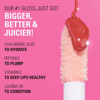 Revolution Beauty London Pout Bomb Plumping Gloss, High Shine, Rich Pigment, Soft Tingle Effect, Glaze Clear