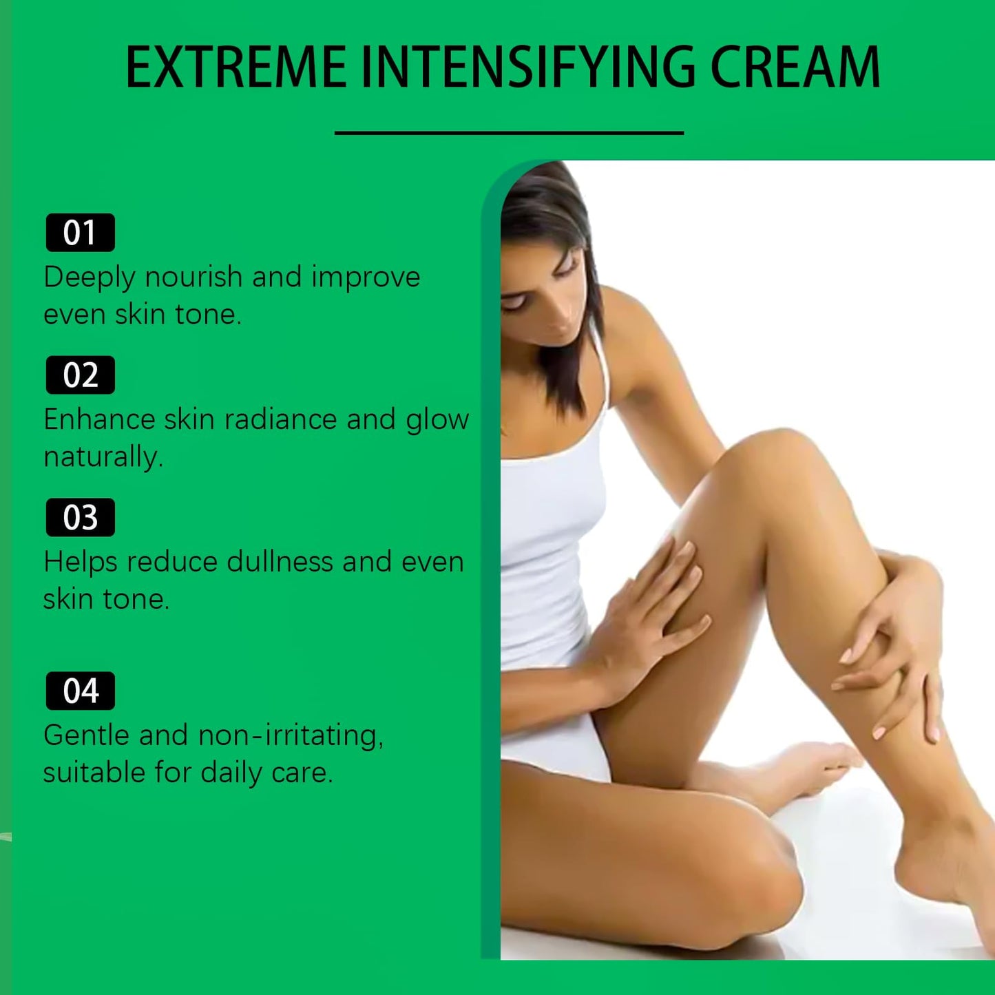 AmiCera Tanning Moisturiser, Extreme Intensifying Tanning Cream, Tanning Enhancers for Sunbed Sun Sunkissed Tan Tinted Moisturiser Body, Men & Women, Fast Absorbing Lightweight, Watermelon 100g