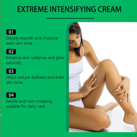 AmiCera Tanning Moisturiser, Extreme Intensifying Tanning Cream, Tanning Enhancers for Sunbed Sun Sunkissed Tan Tinted Moisturiser Body, Men & Women, Fast Absorbing Lightweight, Watermelon 100g