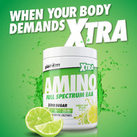 per4m Per4m EAA Xtra/Amino Xtra | 30 Servings of Full Spectrum EAA with Proteolytic Enzymes | Vegan Friendly | Zero Sugar Amino Acid (Lemon Lime Splash, 420g)