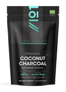 ALPHA01 Organic Activated Coconut Charcoal 2000mg – 180 Vegan Capsules – Bloating & Gas, Digestion & Flatulence Natural Relief – Resealable and Recyclable Pouch by Alpha01