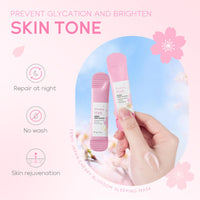 Skincare Gifts For Teenage Girls,Cherry Blossom Skin Care Sets & Kits,Pamper Sets For Women Gifts, Facial kit with Cleanser, Face Serum, Face Cream,Toner,Eye Cream,Mask (7PCS Sakura)