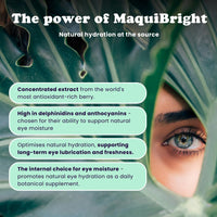 Extracted Optee Dry Eye Supplements - MaquiBright, Astaxanthin, Lutein & Zeaxanthin 30 Vegan Capsules - Eye Health, Natural Tear Production, Clear Vision Support - 30-Day Supply