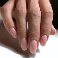 Generic Dusty Pink Press On Nails – 24PCS Short Oval & Almond Fake Nails, Glossy Solid Color Gel Full Cover Acrylic Nails, Reusable & Long-Lastingfor Women, Easy DIY Application