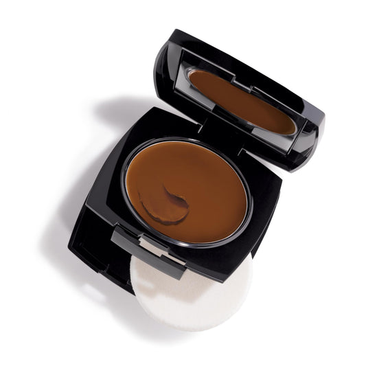 Avon Cream To Powder 3-in-1 Foundation, Concealer and Powder, Long Lasting Foundation Compact, Natural Looking Base that Lasts, SPF 15, 525N, Dark Cocoa