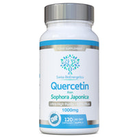 swiss bioenergetics Quercetin 1000mg 60-day supply - No Artificial fillers, binders or flow agents - High Strength Pure Quercetin capsules from Sophora Japonica - Suitable for Vegetarians and Vegans – Exclusively UK Made