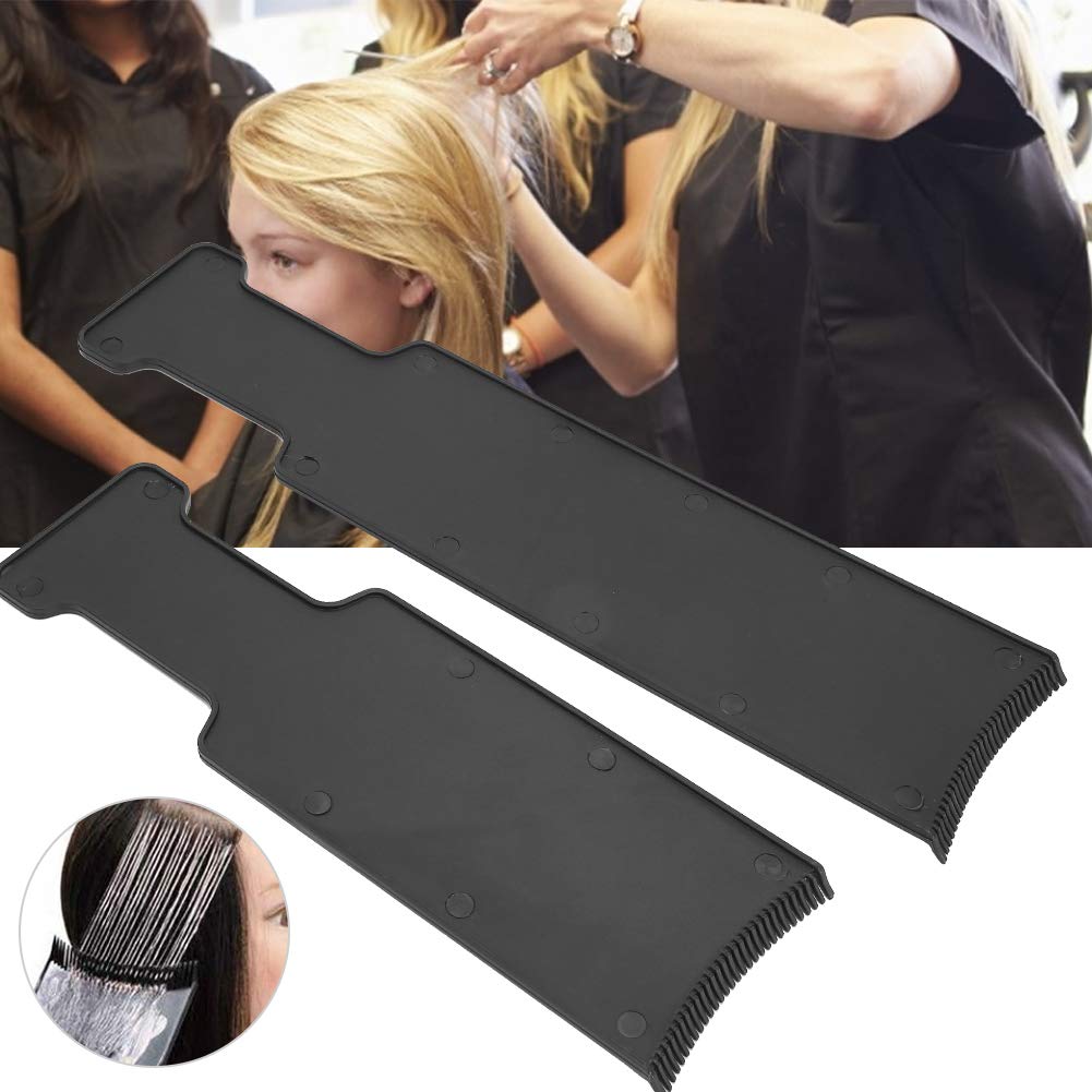 Yosoo Health Gear Balayage Board with Teeth 2-Pack, Large and Medium Hair Dyeing Tools, Professional Highlighting Comb for DIY Hair Coloring at Home and Salon Use