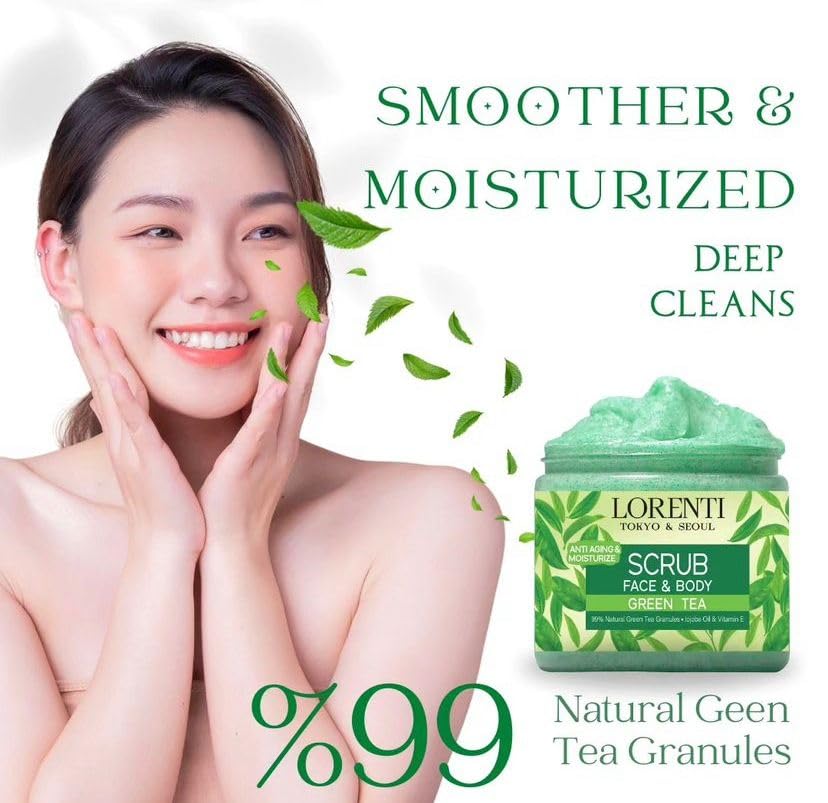 Lorenti Cucumber Scrub 500 ML Face & Body | Firming & Radiant Supports Collagen Production Anti Aging and Wrinkle