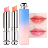 GEEWHILE Tinted Lip Balm Lip Oil Lip Gloss Colour Changing Lip Balm, 2 Pcs Moisturising Lip Care With Natural Oils,Long lasting Moisturizing Non Stick Pink Lip Balm for Lip Repair