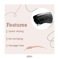 Pippa Of London Pippa of London Nightfall Mascara Black 508 - Clump Free Lengthening and Volume Mascara