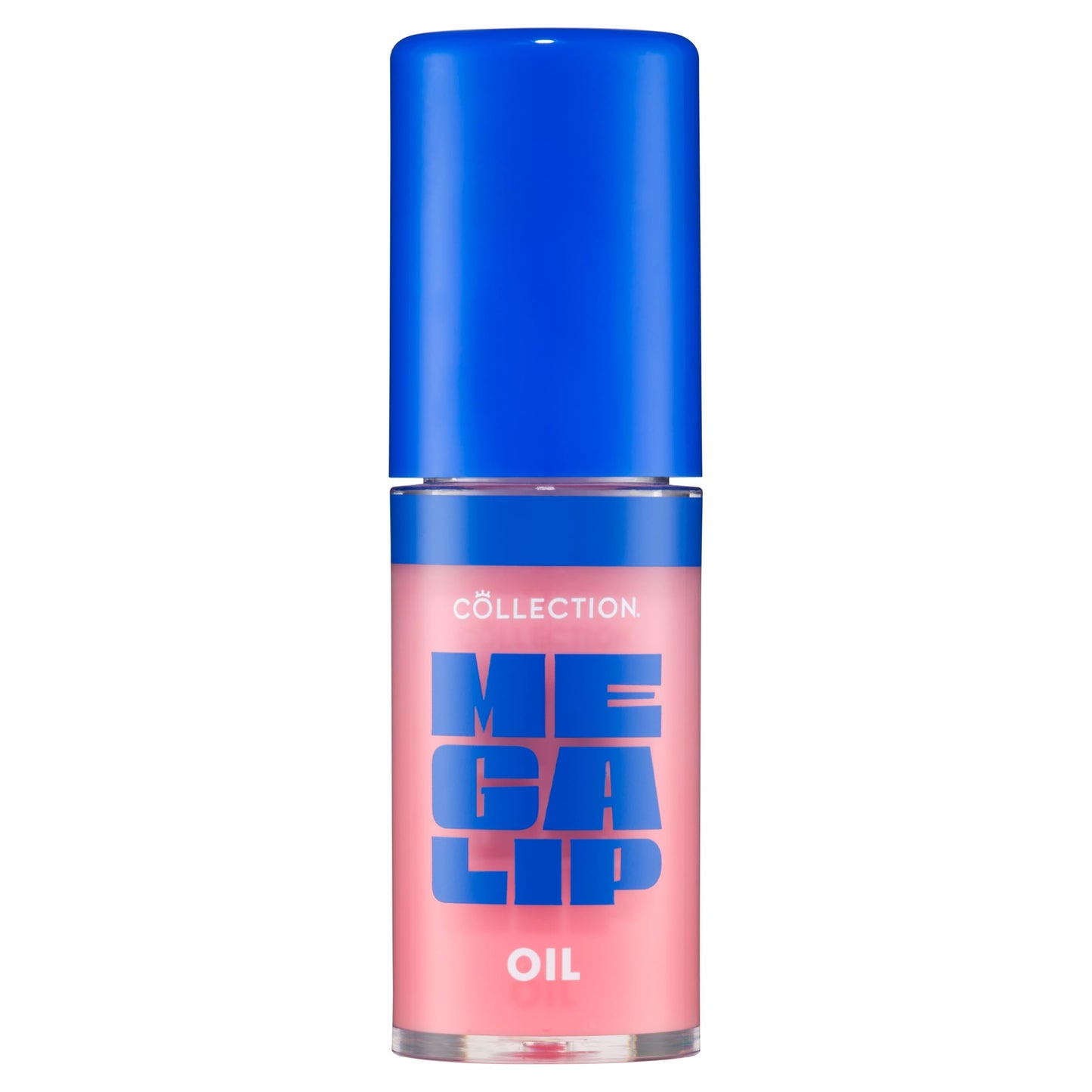 Collection Cosmetics Mega Lip Oil, Moisturising High Shine Lip Oil, Non-Sticky, Fat Applicator, Infused with Squalene and Cloudberry Oils, 5ml, Shade Loyal, Baby Pink