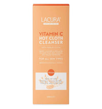 Lacura Vitamin C Hot Cloth Cleanser with Muslin Cloth 200ml | Removes Make Up | Gently Cleanses & Exfoliates | All Skin Types | For Sensitive Skin | Vegan Skincare