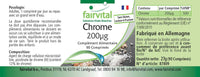 Fairvital | Chromium 200mcg from Chromium picolinate - Bulk Pack for 3 Months - HIGH Dosage - Vegan - 90 Tablets