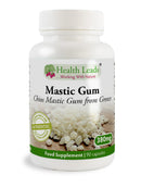 Health Leads ...Working With Nature Natural Greek Chios (Xios) Mastic Gum 380mg x 90 Capsules, 100% Authentc Mastiha from Greece, Vegan, Magnesium Stearate Free & No Nasties, Manufactured in Wales