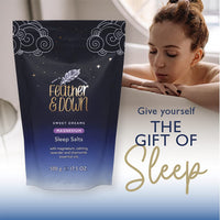 Feather & Down Sweet Dreams Magnesium Sleep Salts (500g) – with Magnesium Calming Lavender & Chamomile Essential Oils. Relieve Stress & Tension. Encourages a Restful Night’s Sleep