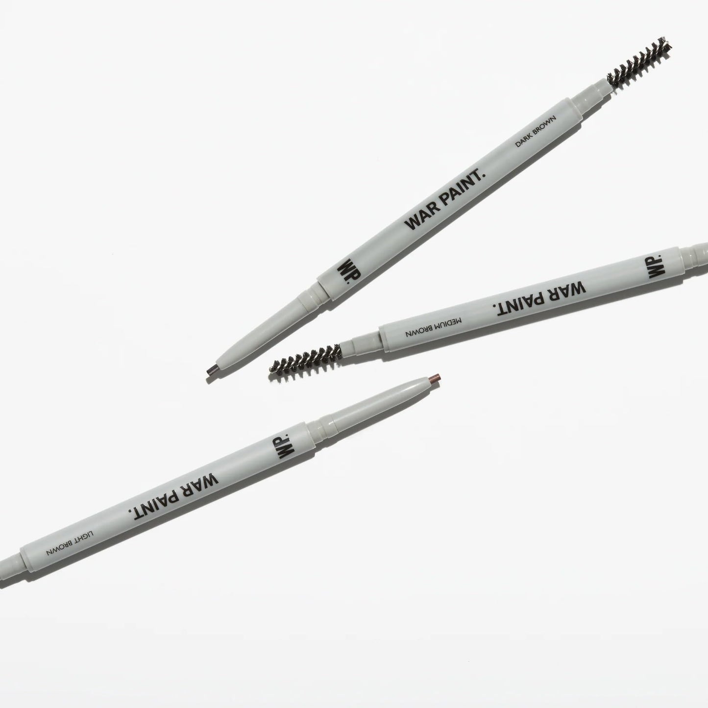 War Paint The Shape & Filler Dual-Ended Beard and Brow Defining Pencil, Helps Create Hair-Like Strokes for a Natural, Fuller Look, Dark Brown 0.1g