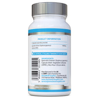 swiss bioenergetics Quercetin 1000mg 60-day supply - No Artificial fillers, binders or flow agents - High Strength Pure Quercetin capsules from Sophora Japonica - Suitable for Vegetarians and Vegans – Exclusively UK Made