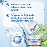 ISBEAUSOLS 42% Urea Foot Cream - Urea Cream - Foot Cream For Cracked Heels And Dry Skin - Cracked Heel Repair Cream - For Feet, Hands, Elbows, Nails & Knees - Moisturizing, Callus Remover and Soften