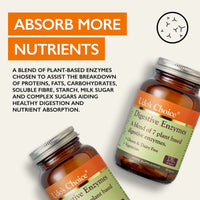 Udo's Choice Digestive Enzymes - 7 Plant Based Digestive Enzymes - Optimise The Absorption & Use of Nutrients - Vegetarian, Gluten Free & Dairy Free - 90 Vegecaps - One a Day