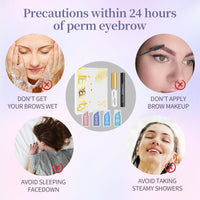 Libeauty Lash Lift and Brow Lamination 2 in 1 Kit, Eyelash Perm Sachet Disposable Professional Quality Quick Lash Lifting, Semi-Permanent Curling Perming - Updated Version