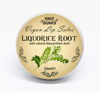 Half Ounce Cosmetics Liquorice Balm, Vegan Lip Salve containing Liquorice (Licorice) Root Extract