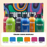 VIOLA HOUSE Light Green Face & Body Paint, Liquid Makeup, Water-Based Washable Face Paint for Halloween, Special Effects & Cosplay - with Brush, 90g/3.14oz (Light Green)