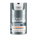 L'Oreal Men Expert Sensitive Skin Moisturiser, Magnesium Defence, Hypoallergenic 24H Daily Mens Moisturiser, With Magnesium Mineral And Hyaluronic Acid, 50ml