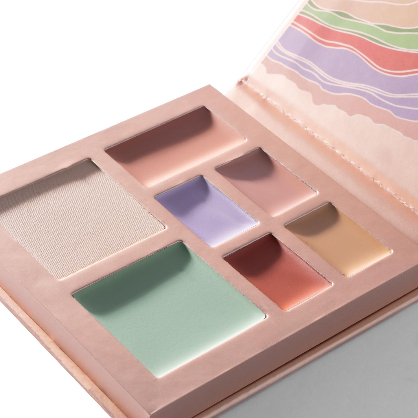 W7 Flawless Base Cream Colour Correcting Palette - 7 Shades to Improve Skin Discolouration & Imperfections
