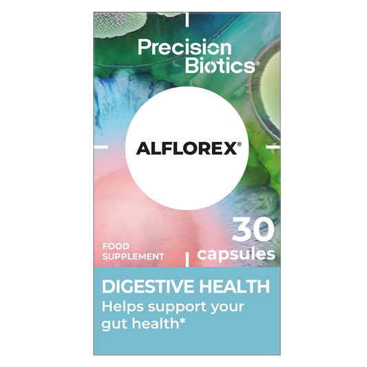Alflorex Plus Calcium – Daily Gut Health Probiotics - Contains Calcium & Bifidobacterium Longum Bacterial Culture Strain 35624 – No Refrigeration Required - 30 Capsules