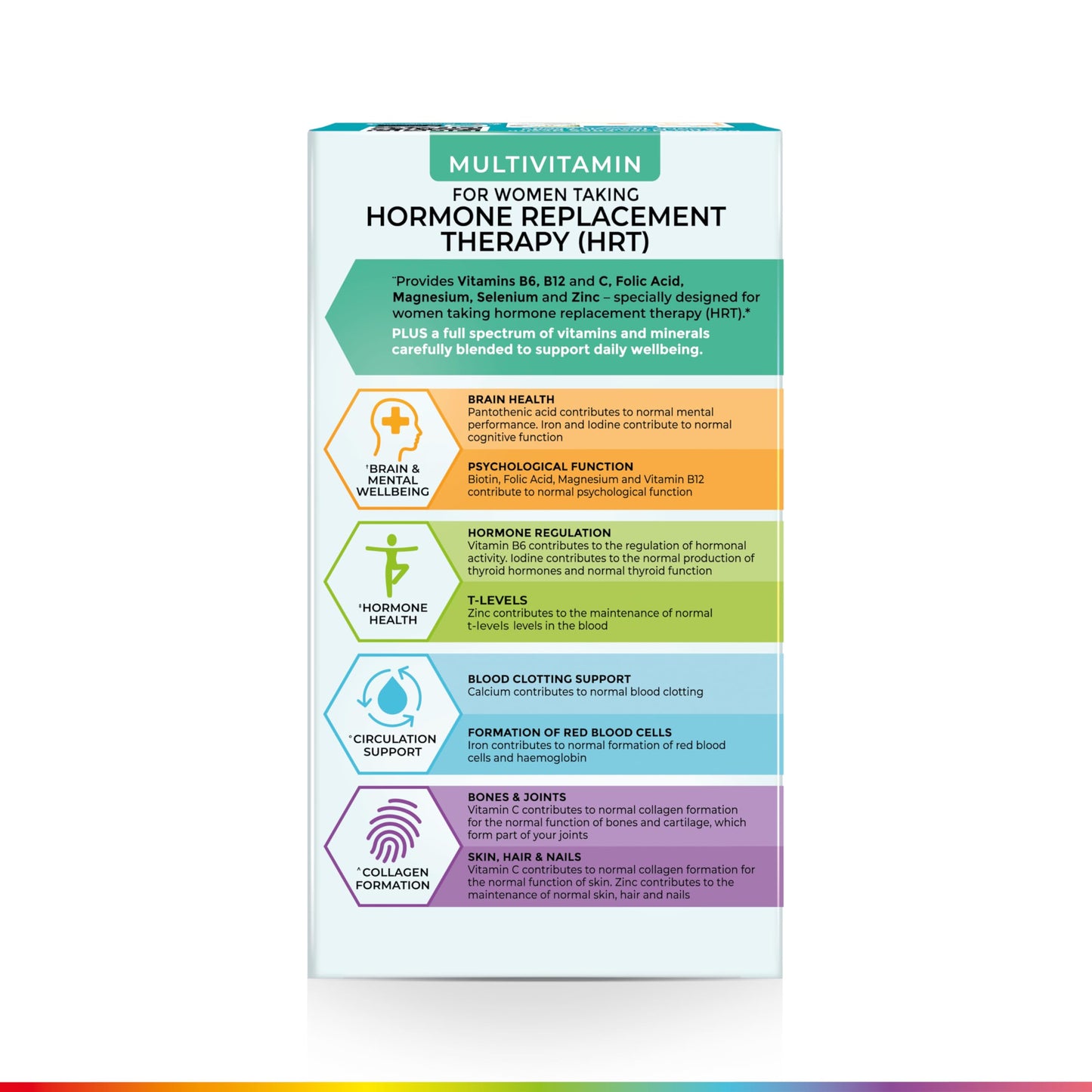 Health & Her Multivitamin for Women Taking Hormone Replacement Therapy (HRT) - Supplements for Women - Nutrition and Wellbeing Support - 1 Month Supply, 60 Capsules - Vegan & Gluten Free