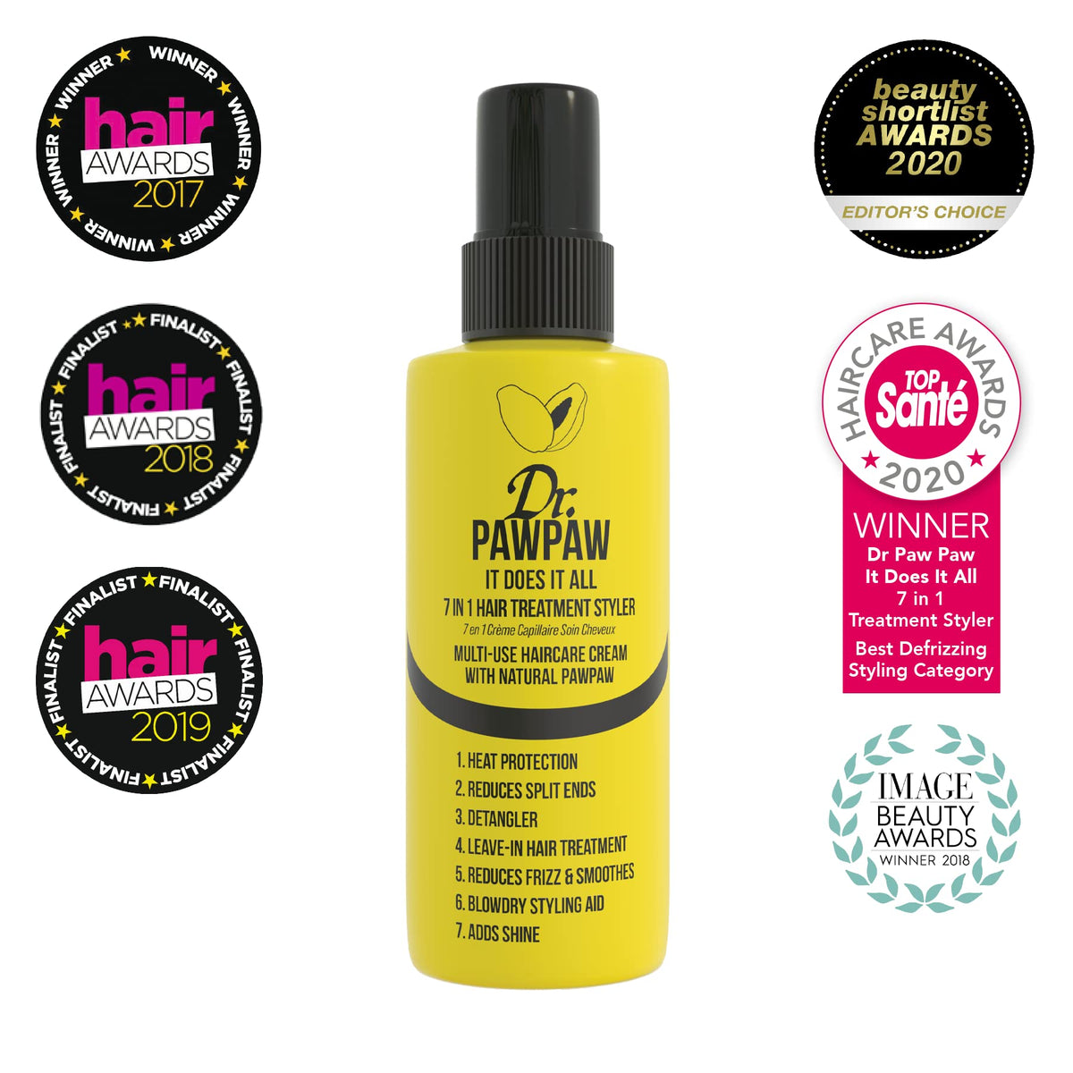 Dr. PAWPAW ORIGINAL BALM Dr PAWPAW It Does It All - 7in1 Hair Treatment Styler - Bundle of 2 100ml