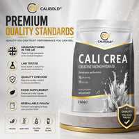 CALIGOLD Health Creatine Monohydrate Powder 250G, Per Serv (5g) - Creatine Monohydrate, 50 Servings