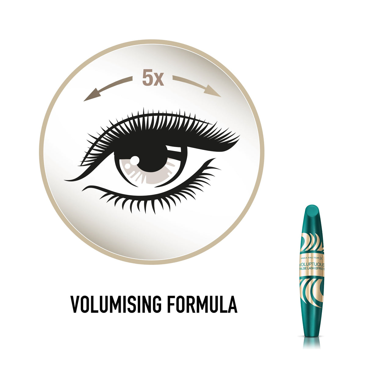 Max Factor False Lash Effect Waterproof Mascara Voluptuous Black - 13Ml