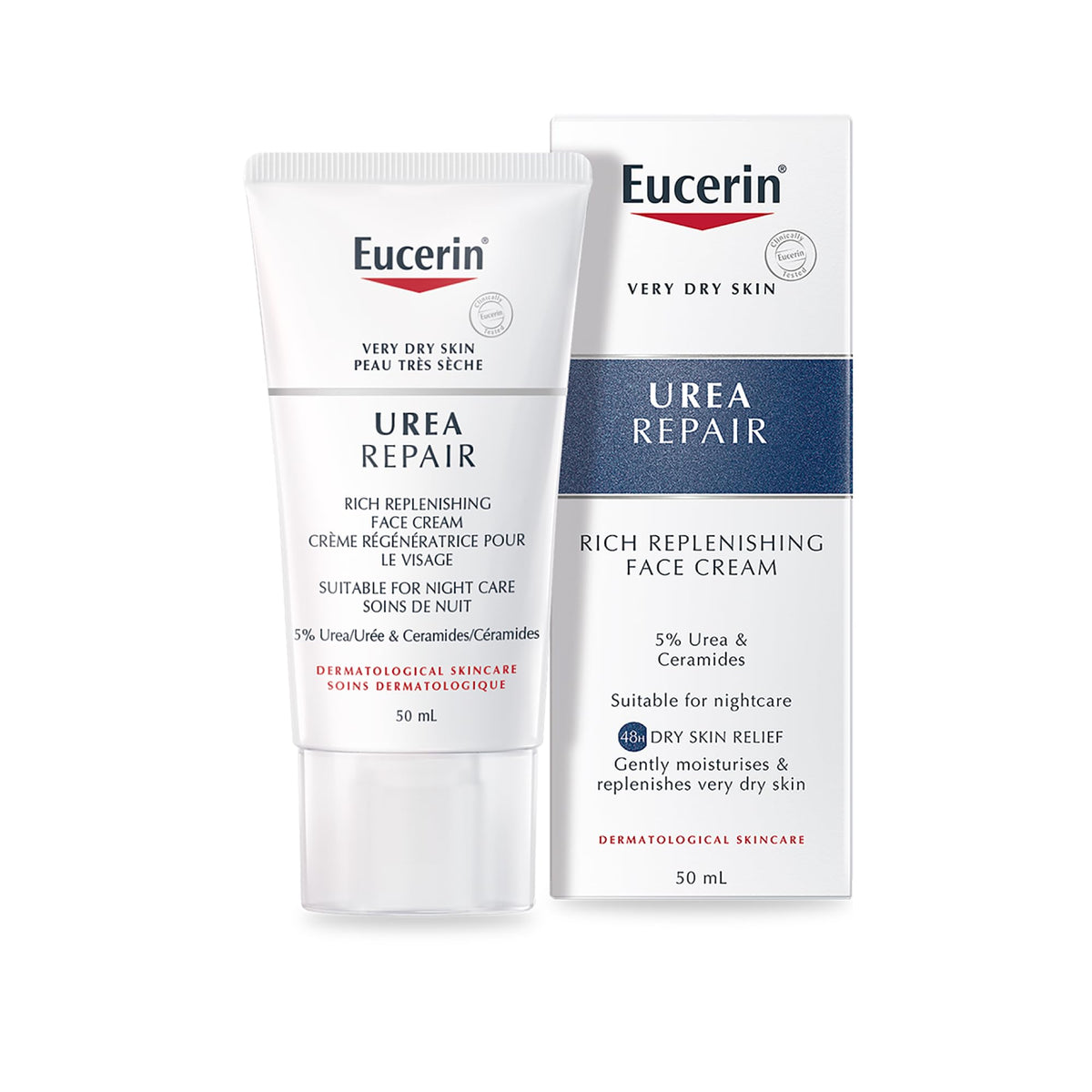 Eucerin Replenishing Face Cream Night 5% Urea 50ml