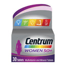 Centrum Women 50+ Multivitamin & Mineral Tablets, 24 essential nutrients including Vitamin D, Complete Multivitamin Tablets, 30 tablets