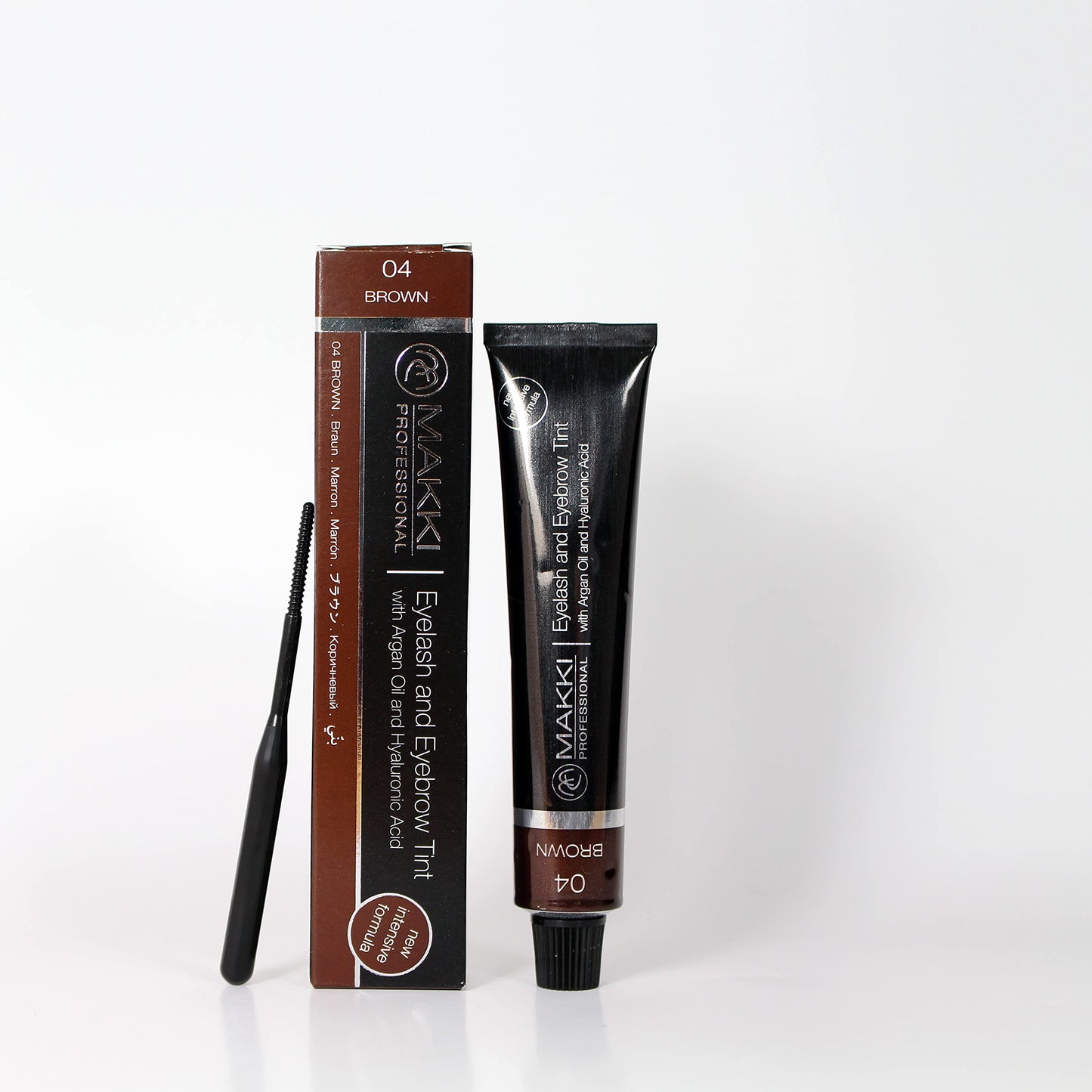 04 Brown Makki Professional Intensive Eye lash and eyebrow tint dye with argan oil & hualuronic acid 22ml