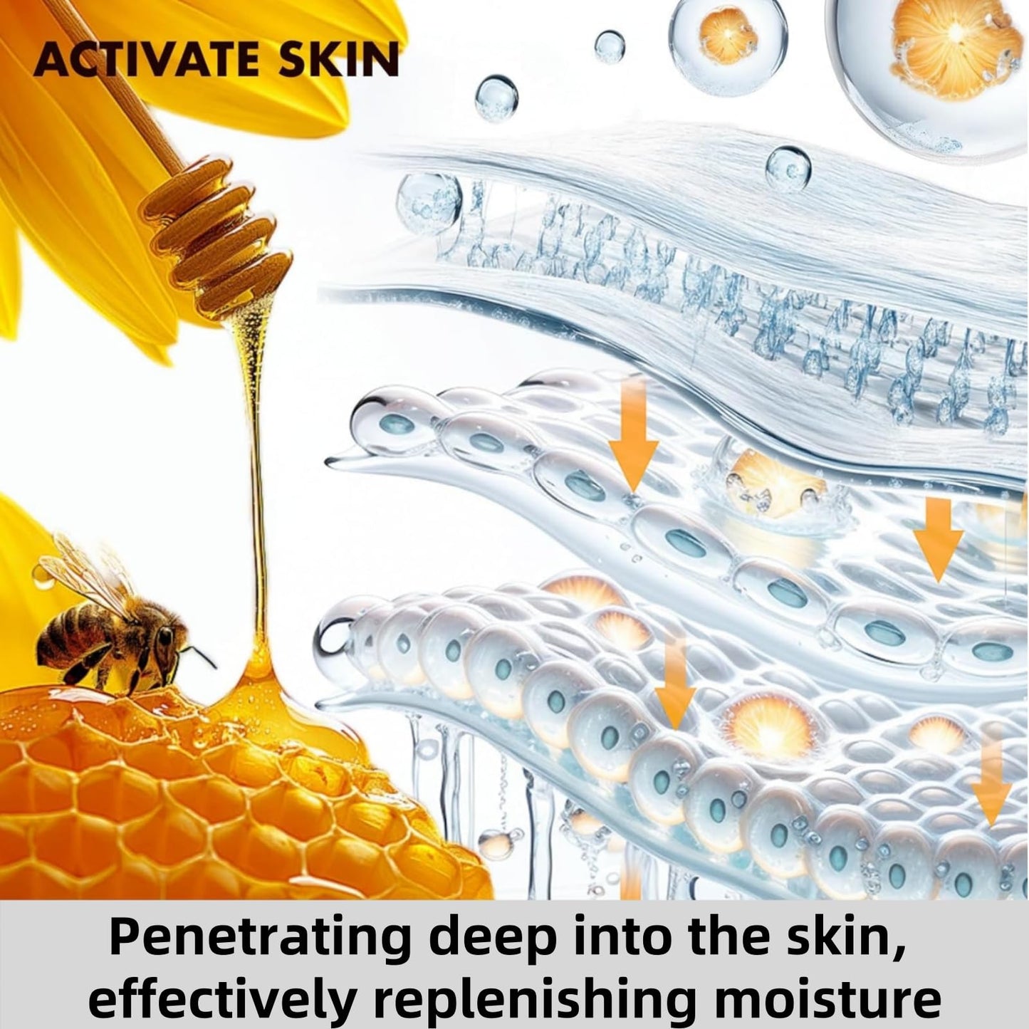 Haiyox Bee Ven-om Anti Wrinkle Face Cream,Bee Ven-om Cream For Wrinkle,B-ee Ve-nom Face Cr-eam,Natural Skin Tightening Moisturiser,Brighten Up,Fade Fine Lines,Skin Lift Cream For Every Skin Types