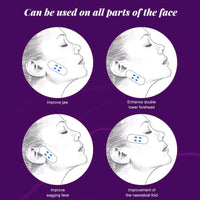 AurolaGlow 60pcs Invisible Face Lift Tape - V Edge Patches for Face- Waterproof And Instant Makeup Tool For Wrinkles. Anti-Wrinkle Patches For An Instant Face Lift