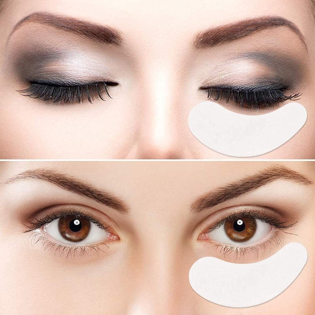 Sunallwell Under Eye Gel Pads 50 Pairs lash pads Under Eye Patches Isolation Eyelash Extension Pads Lint Free Beauty Mask Tool Makeup for Pro Salon and Individual（Premium Quality）