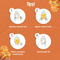 7th Heaven Manuka Honey Peel Off Face Mask with Vitamin E, Pack of 6 - Nourish and Renew - All Skin Types