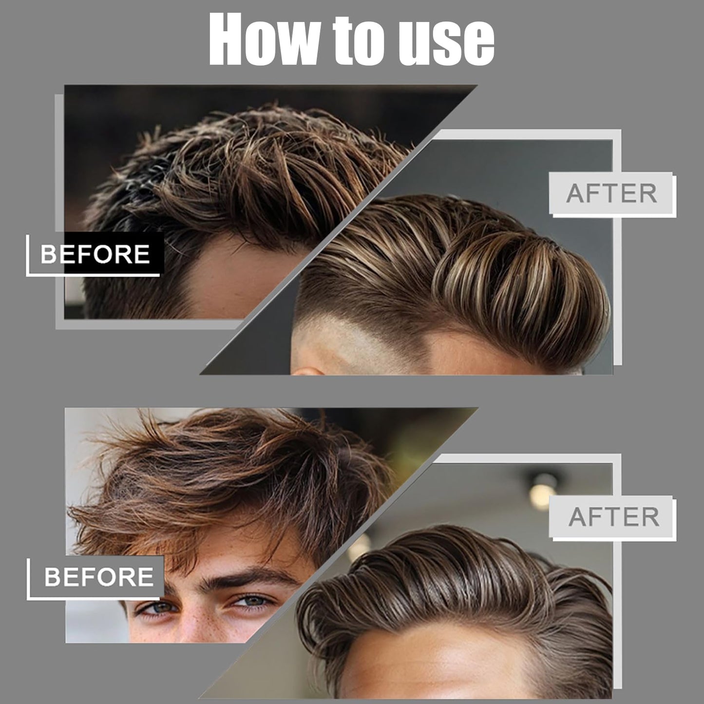 AuraAnge Volume Powder for Men, Texture Powder - Hair Styling Dust for Instant Texture & Volume, Leave-in Powdered Formula for Fluffy Hair - Men's Tress Dust Styling, 40g / 1.41oz