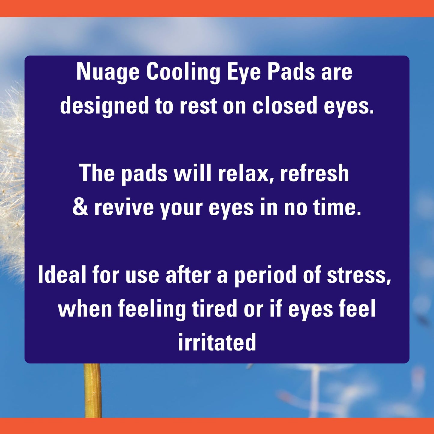 NUAGÉ Nuage Cooling Eye Pads - Cools & Soothes Irritated Eyes | Infused with Cucumber & Vitamin E - Refresh & Revive | Suitable for Daily Use - Relax & Pamper (10 Pack)