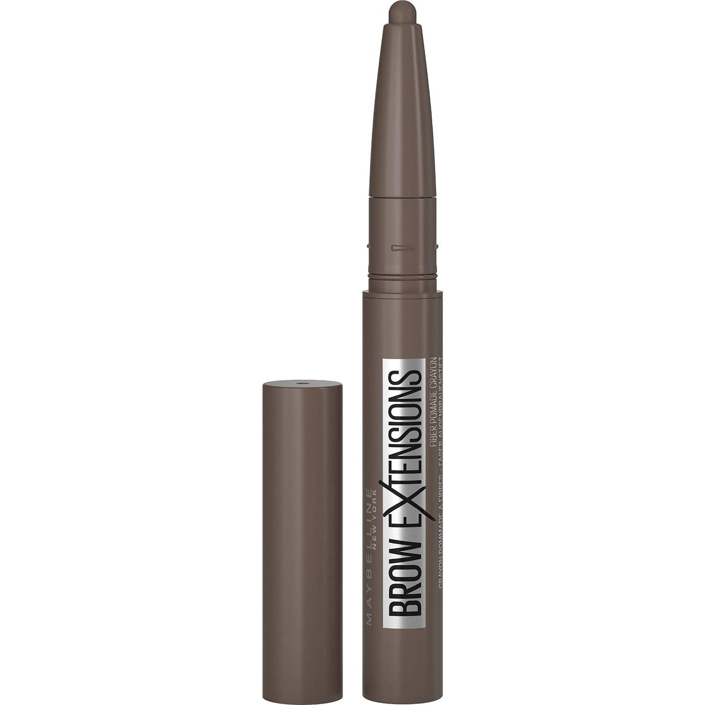 Maybelline New York Brow Extensions Eyebrow Pomade Crayon Defining Eyebrow, 06 Deep Brown