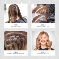 Jerome Russell Bblonde SMUDGE Root Blending Kit in Medium Cool| Professional Root Blending Kit | Natural, Lived-In Blonde Look