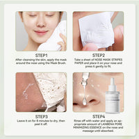 LANBENA Blackhead Remover Mask, Nose Plants Pore Strips Facial Cleanser, Peel off Mask Deep Cleansing for All Skin Types, 60 Pieces