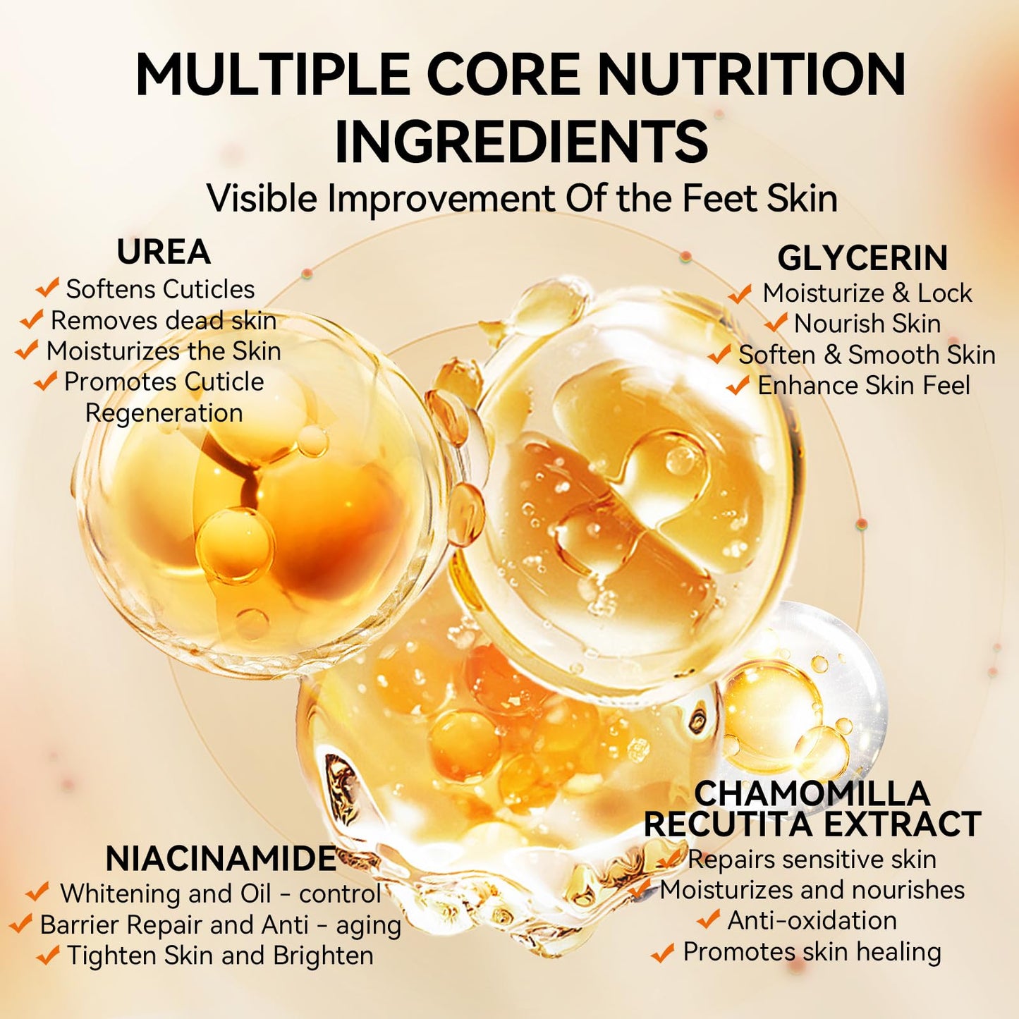 LANBENA Vitamin C Foot Peeling Mask, Foot Mask for Dry Cracked Feet, Exfoliator Peel Off Calluses Dead Skin Callus Remover, Repair Rough Heels & Get a Baby Soft Feet for Men and Women(2 Pairs)