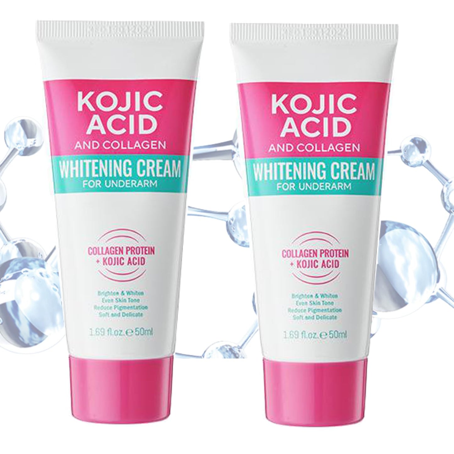 Generic Brightening Cream for Underarm & Body – with Kojic Acid & Glycolic Acid – Lightweight Moisturizing Cream for Face, Elbows, Knees, Inner Thigh Bikini Line (2pcs)
